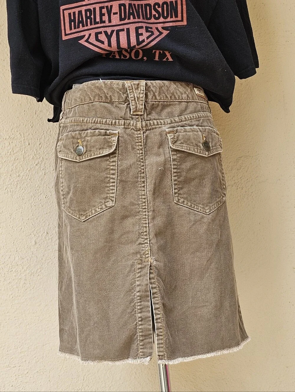 Vintage Roxy Corderoy Pencil Skirt 100% Cotton Sz 11